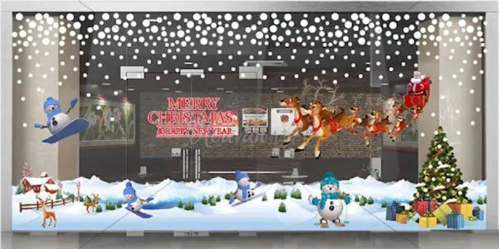 Trang Trí Shop Quần Áo Bằng Decal Theo Ngày Lễ Như Noel Hay Tết