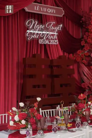 Trang Trí Gia Tiên Bằng Vải Lụa