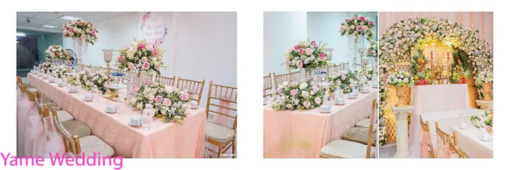 Dịch Vụ Trang Trí Hoa Tươi Đám Cưới Lễ Gia Tiên Cao Cấp Tại Yame Wedding