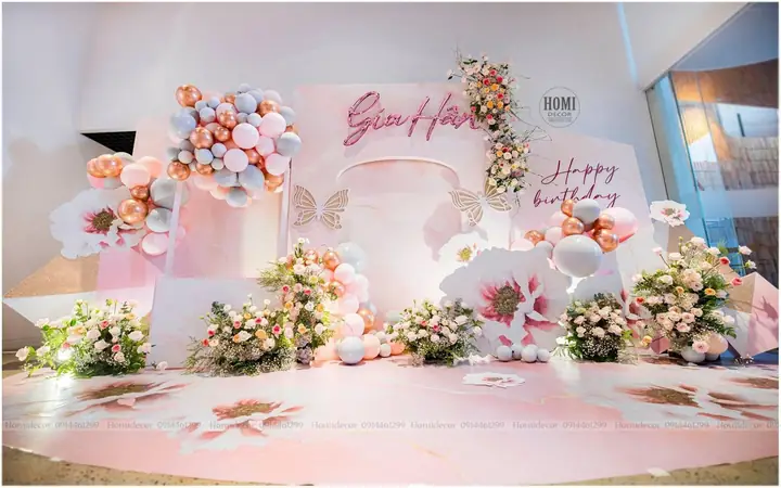 Trang Trí Hoa Tươi Cho Tiệc Sinh Nhật.