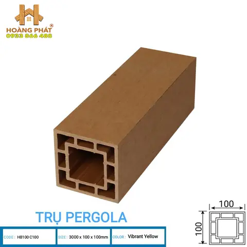 Trụ Giàn Hoa Pergola Hb100-c100 - Sàn Gỗ Hoàng Phát