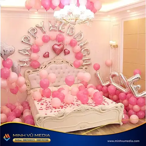 Các Mẫu Trang Trí Giường Cưới Bằng Bóng Bay Nào Đang Được Ưa Chuộng?