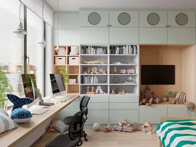 Trang Trí Góc Học Tập Với Kệ, Bàn Đa Năng