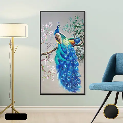 Tranh Nghệ Thuật Treo Tường In Hình Con Công Ghx-6023 Tranh Nghệ Thuật Treo Tường In Hình Con Công Ghx-6023