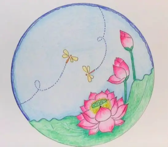 Vẽ Trang Trí Đĩa Tròn Hình Hoa Sen Như Thế Nào?