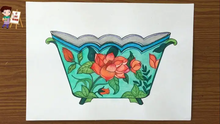 Vẽ Trang Trí Đĩa Tròn Hình Hoa Sen Như Thế Nào?