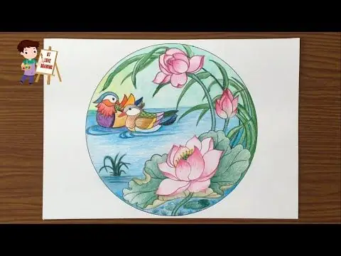 Vẽ Trang Trí Đĩa Tròn Hình Hoa Sen Như Thế Nào?