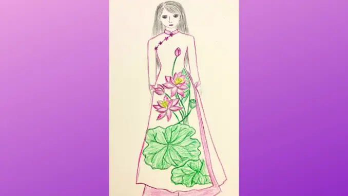 Vẽ Trang Trí Đĩa Tròn Hình Hoa Sen Như Thế Nào?