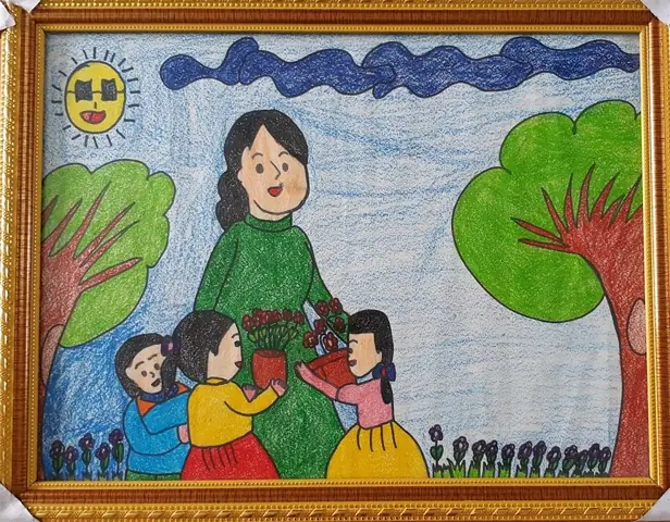 Hình Ảnh Cho Vẽ Tranh Trang Trí Hội Trường Ngày 20-11: