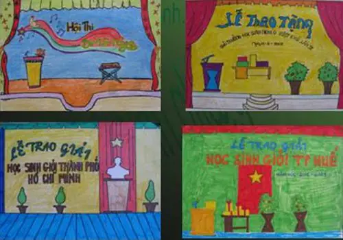 Hình Ảnh Cho Vẽ Tranh Trang Trí Hội Trường Ngày 20-11: