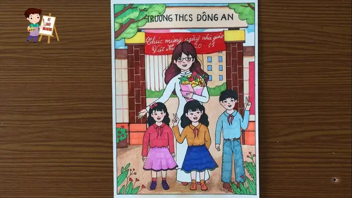 Hình Ảnh Cho Vẽ Tranh Trang Trí Hội Trường Ngày 20-11: