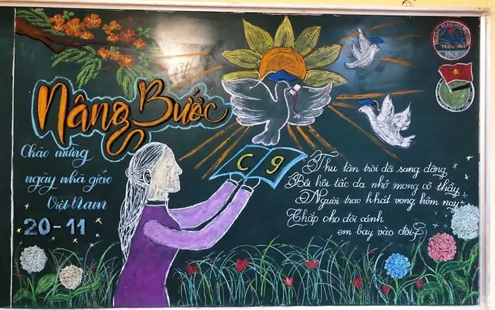 Hình Ảnh Cho Vẽ Tranh Trang Trí Hội Trường Ngày 20-11: