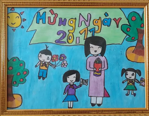 Hình Ảnh Cho Vẽ Tranh Trang Trí Hội Trường Ngày 20-11: