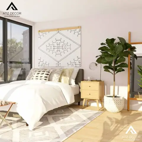 Trang Trí Phòng Ngủ Với Cây Giả Trang Trí