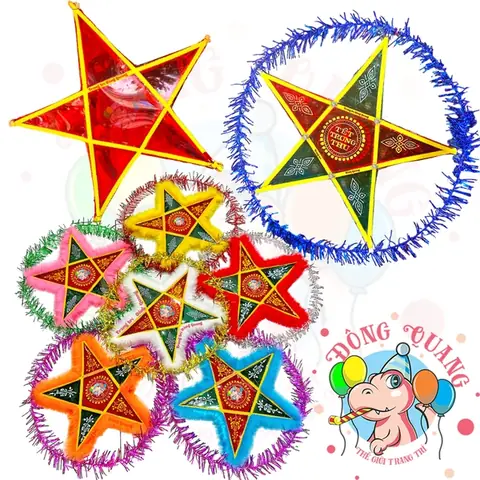 Đèn Trung Thu Ông Sao Giấy Kiếng Đèn Trung Thu Ông Sao Giấy Kiếng