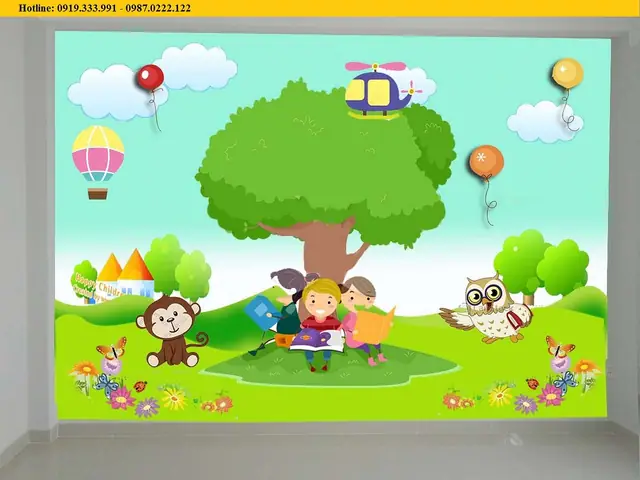 Lưu Ý Vẽ Tranh Tường Trường Mầm Non Đẹp, Bền