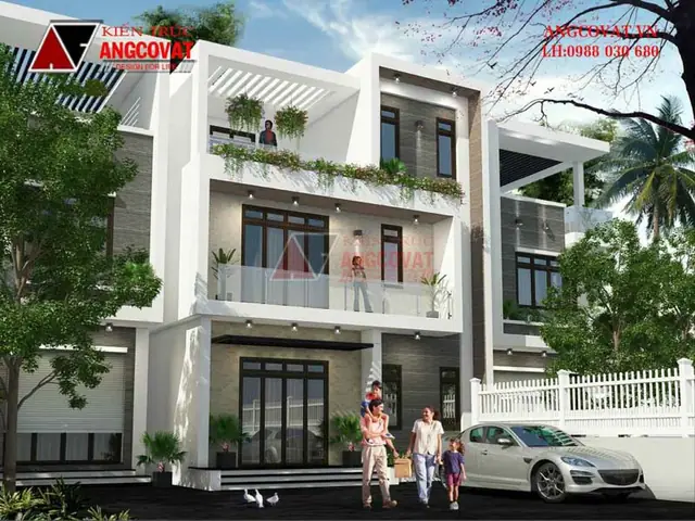 * Cách Trang Trí Mặt Tiền Nhà Biệt Thự Theo Phong Cách Hiện Đại