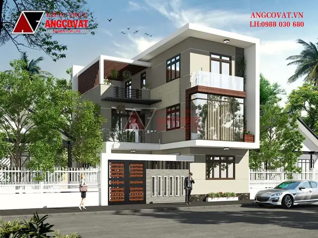 * Cách Trang Trí Mặt Tiền Nhà Biệt Thự Theo Phong Cách Hiện Đại