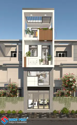 Sử Dụng Sơn Để Trang Trí Mặt Tiền Nhà Ống Hiện Đại. Sử Dụng Sơn Để Trang Trí Mặt Tiền Nhà Ống Hiện Đại.