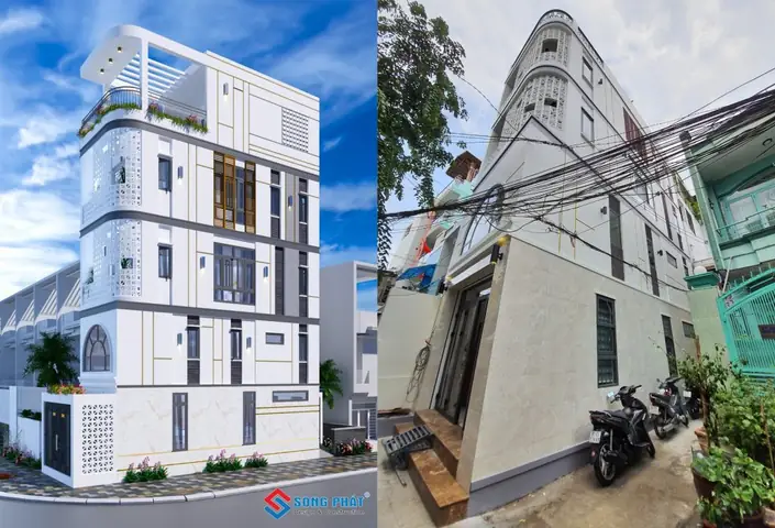 Sử Dụng Gạch Bông Gió Và Kẻ Ron Tường. Sử Dụng Gạch Bông Gió Và Kẻ Ron Tường.