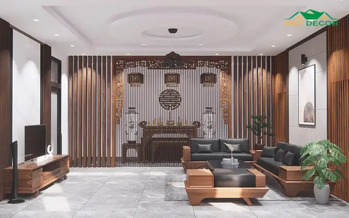 Mẫu Phòng Khách Nhà 3 Gian Cấp 4 Hiện Đại