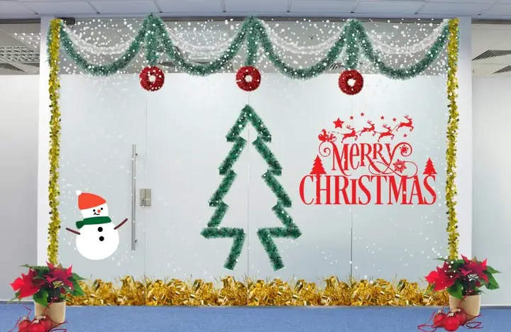 Ý Tưởng Trang Trí Noel Cửa Kính Ý Tưởng Trang Trí Noel Cửa Kính