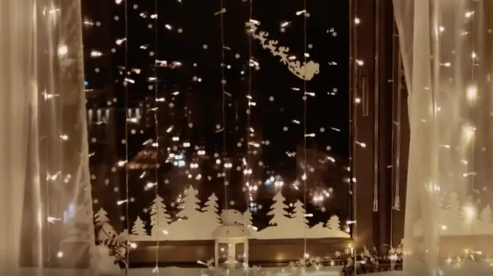 Ý Tưởng Trang Trí Noel Cửa Kính Ý Tưởng Trang Trí Noel Cửa Kính