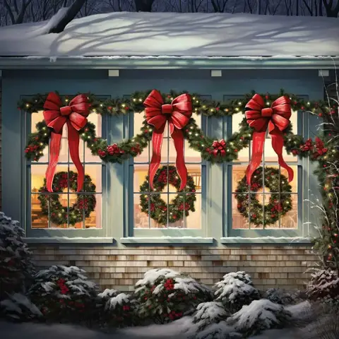 Ý Tưởng Trang Trí Noel Cửa Kính Ý Tưởng Trang Trí Noel Cửa Kính