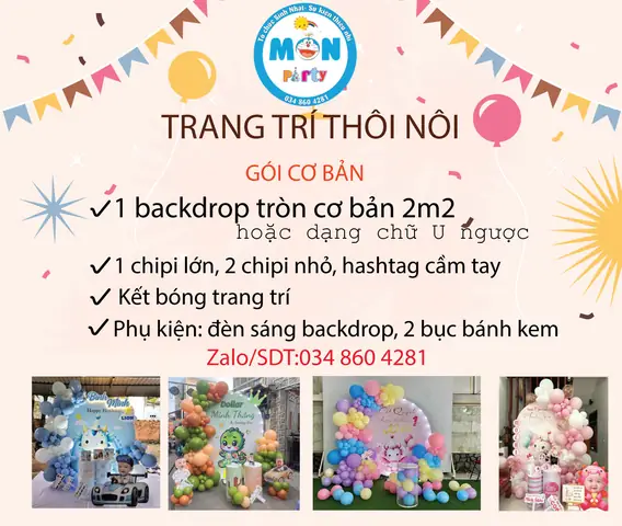 Giá Trang Trí Thôi Nôi Cho Bé Hcm – Giá Tốt 2.000.000 Đ - Monparty ...