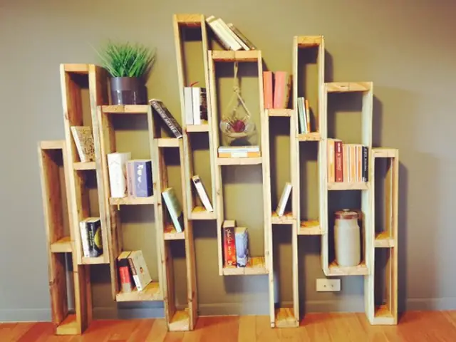 Giá Sách Bằng Gỗ Pallet Giá Sách Bằng Gỗ Pallet