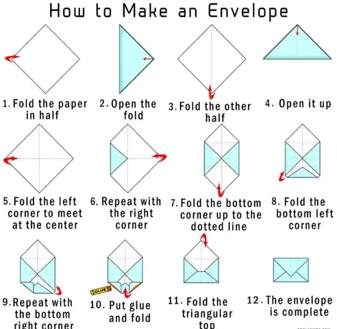 Cách Gấp Phong Bì Hình Chữ Nhật Cổ Điển Cách Gấp Phong Bì Hình Chữ Nhật Cổ Điển