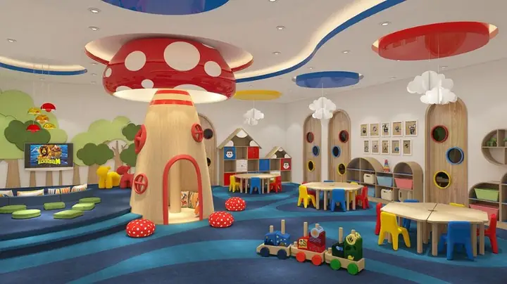 Khám Phá Mẫu Thiết Kế Nội Thất Phòng Học Mầm Non Đẹp