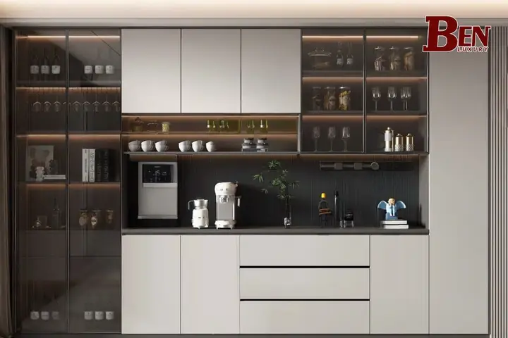 Sử Dụng Kệ Rượu Trang Trí Làm Vách Ngăn Không Gian?