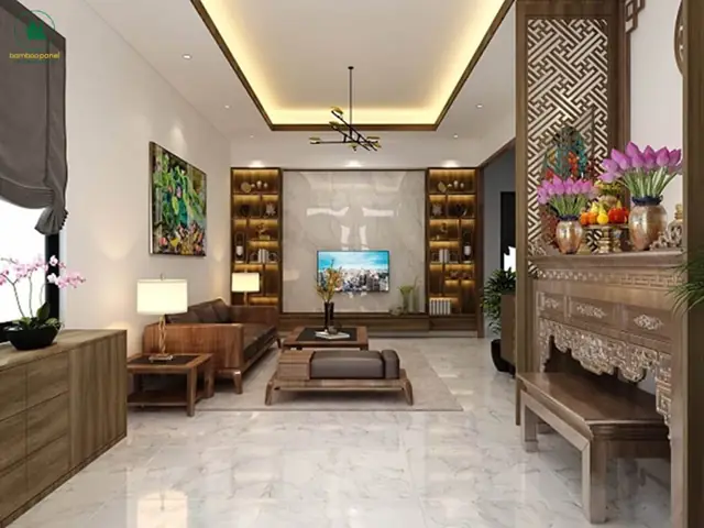 Dùng Vách Ngăn Gỗ, Rèm Hoặc Tủ Thấp Để Tạo Khu Riêng Tư