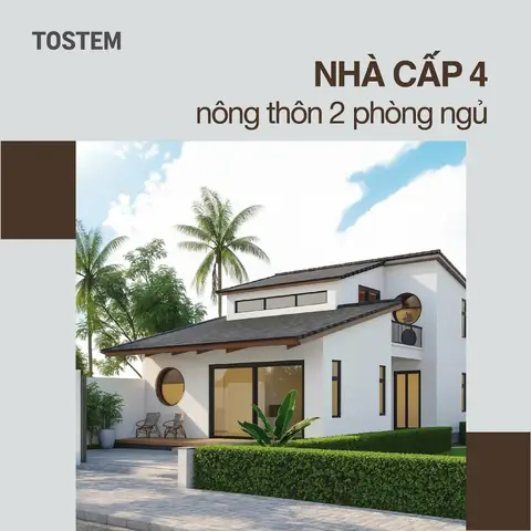 26 Mẫu Nhà Cấp 4 Nông Thôn 2 Phòng Ngủ Hiện Đại, Tối Ưu Không ...