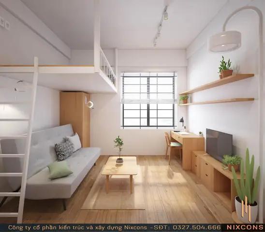 Tuyển Chọn Mẫu Thiết Kế Phòng Trọ 9m2, 10m2, 12m2 - 15m2, 16m2 ...