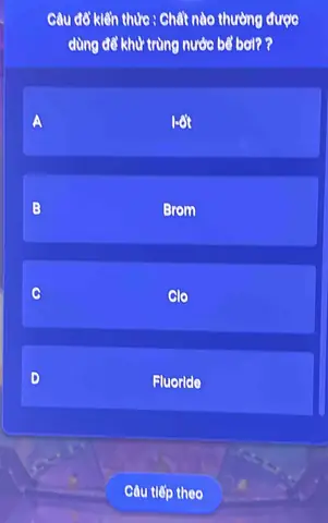 Chất Nào Thường Được Dùng Để Khử Trùng Nước Bể Bơi?