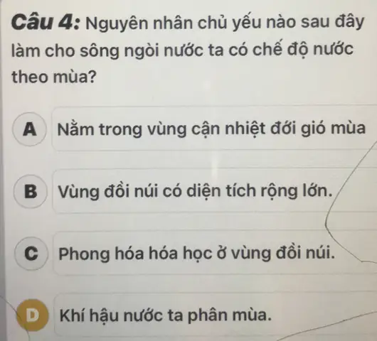 Nguyên Nhân Chủ Yếu Làm Cho Sông Ngòi Nước Ta Có Hàm Lượng Phù Sa Lớn